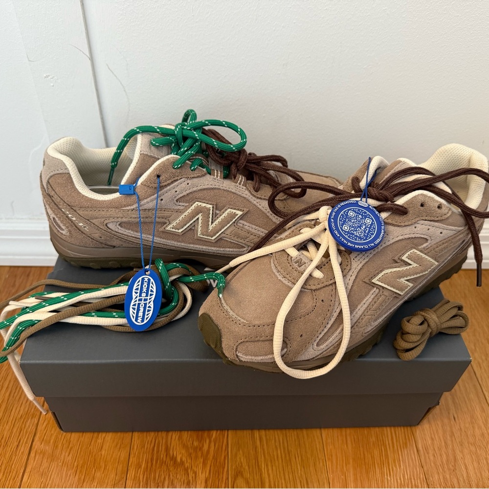 New Balance Tan and Brown Athletic Shoes